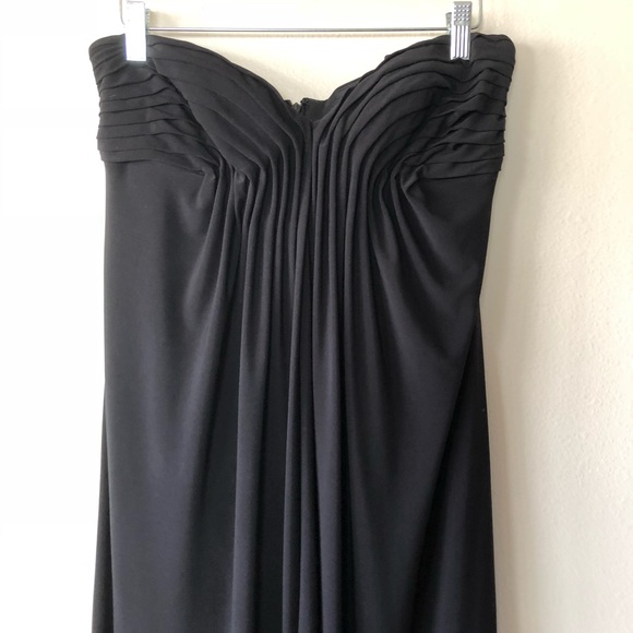 Nightway Strapless Pleated Stretch Gown Size 10 - Picture 2 of 6